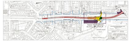 Lageplan Werderstraße Rampe Vahrenwalder Str., B 212/121